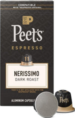 Peet's Coffee Dark Roast Espresso Capsules for Nespresso Original Machine 50 Count