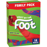 Fruit By The Foot Fruit Flavored Snacks Family Pack 18 Rolls 13.5 oz