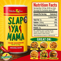 Slap Ya Mama Original Cajun Seasoning Blend, 4 Ounce, No MSG, Kosher, Louisiana Made
