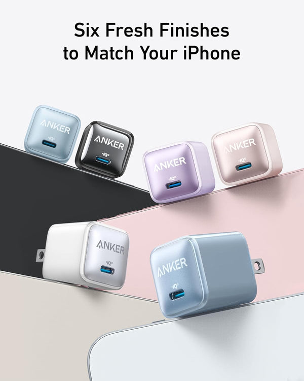 Anker 20W USB C Charger Block for iPhone and Galaxy
