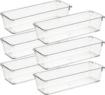 6 Pack Drawer Organizer with Non-Slip Pads for Desk Storage