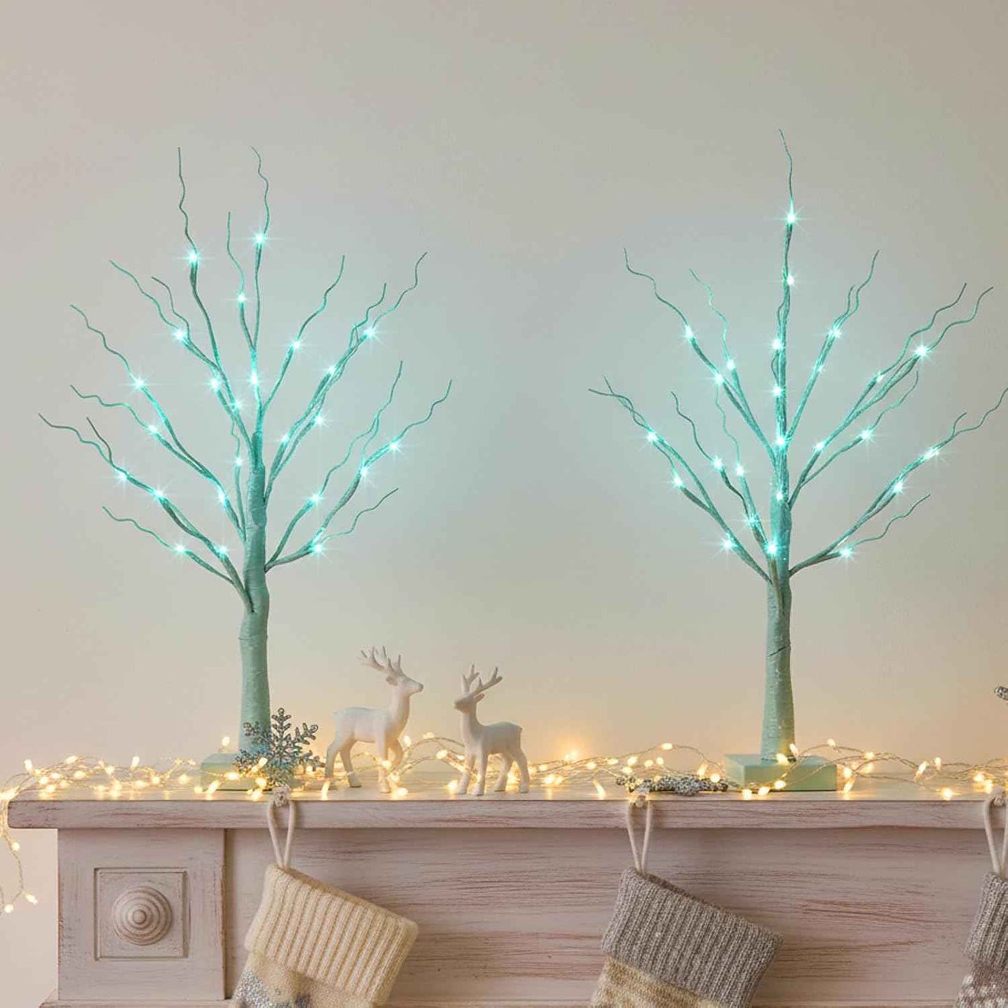 PEIDUO Fairy Lights Spirit Tree, 2PK Bonsai Tree Light, 108 LED Warm White Fairy Light Trees for Room Decor, Artificial Tree with 9 Modes for Christmas Decorations Indoor Home Decor