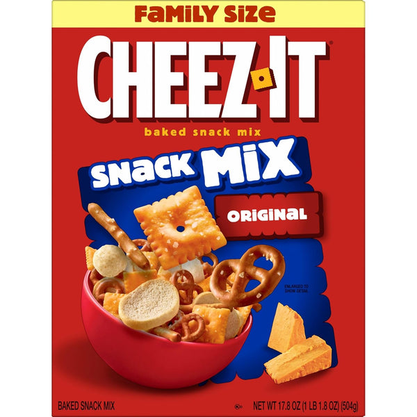 Cheez-It Snack Mix, Family Size, Original, 17.8oz Box
