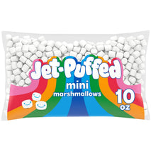 Jet-Puffed Mini Marshmallows, 10 oz Bag - Fluffy, Fat-Free Dessert Topping