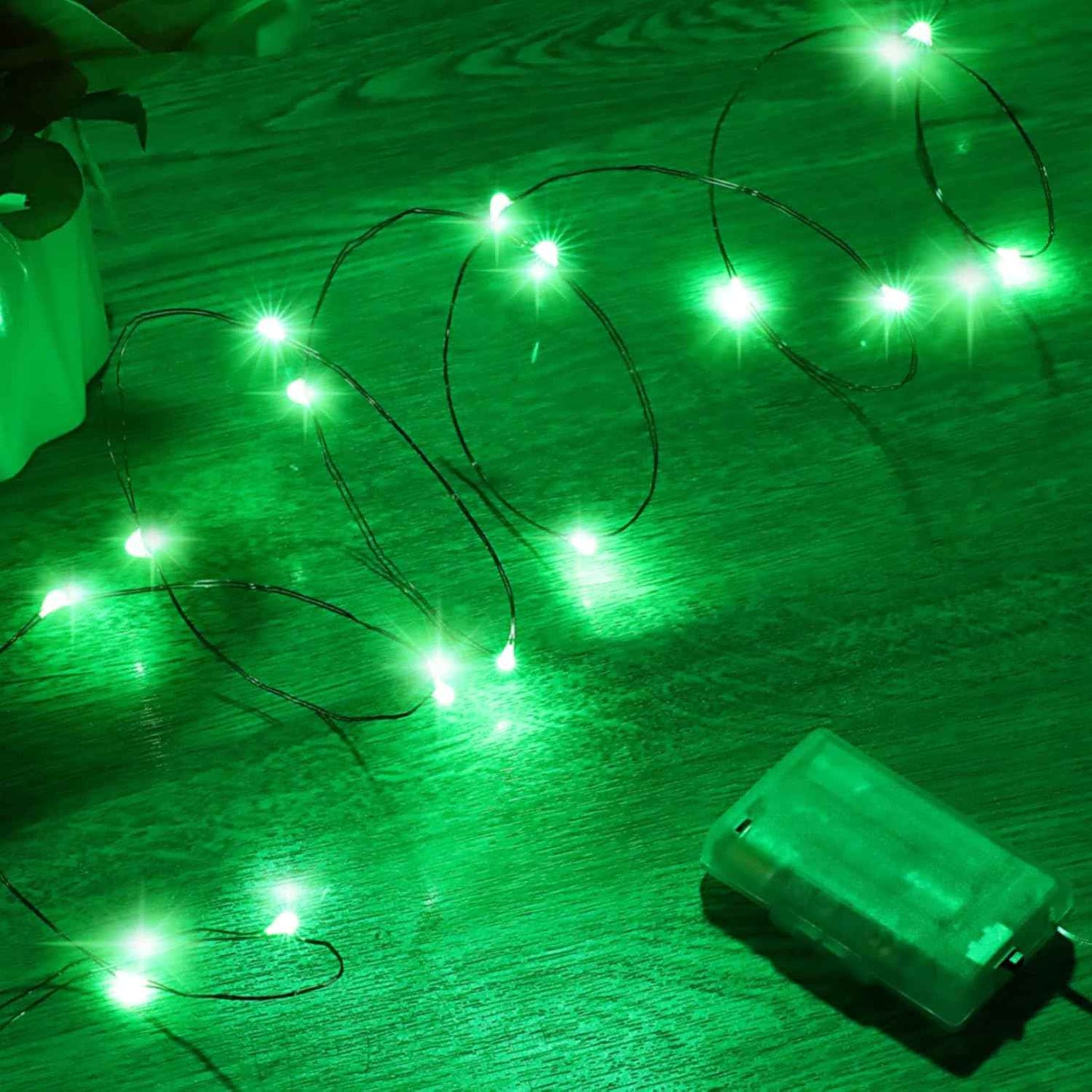 Led Fairy Lights Battery Operated, 1 Pack Mini Battery Powered Copper Wire Starry Fairy Lights for Bedroom, Christmas, Parties, Wedding, Centerpiece, Decoration (5m/16ft Warm White)