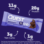 Quest Nutrition Overload Protein Bars, Chocolate Explosion, 12 Count, 20g Protein, 1g Sugar, 3g Net Carbs, Gluten Free