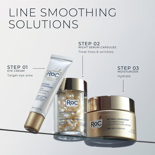roc retinol corroexion max daily hydration anti-aging face moisturizer 1.7 ounces