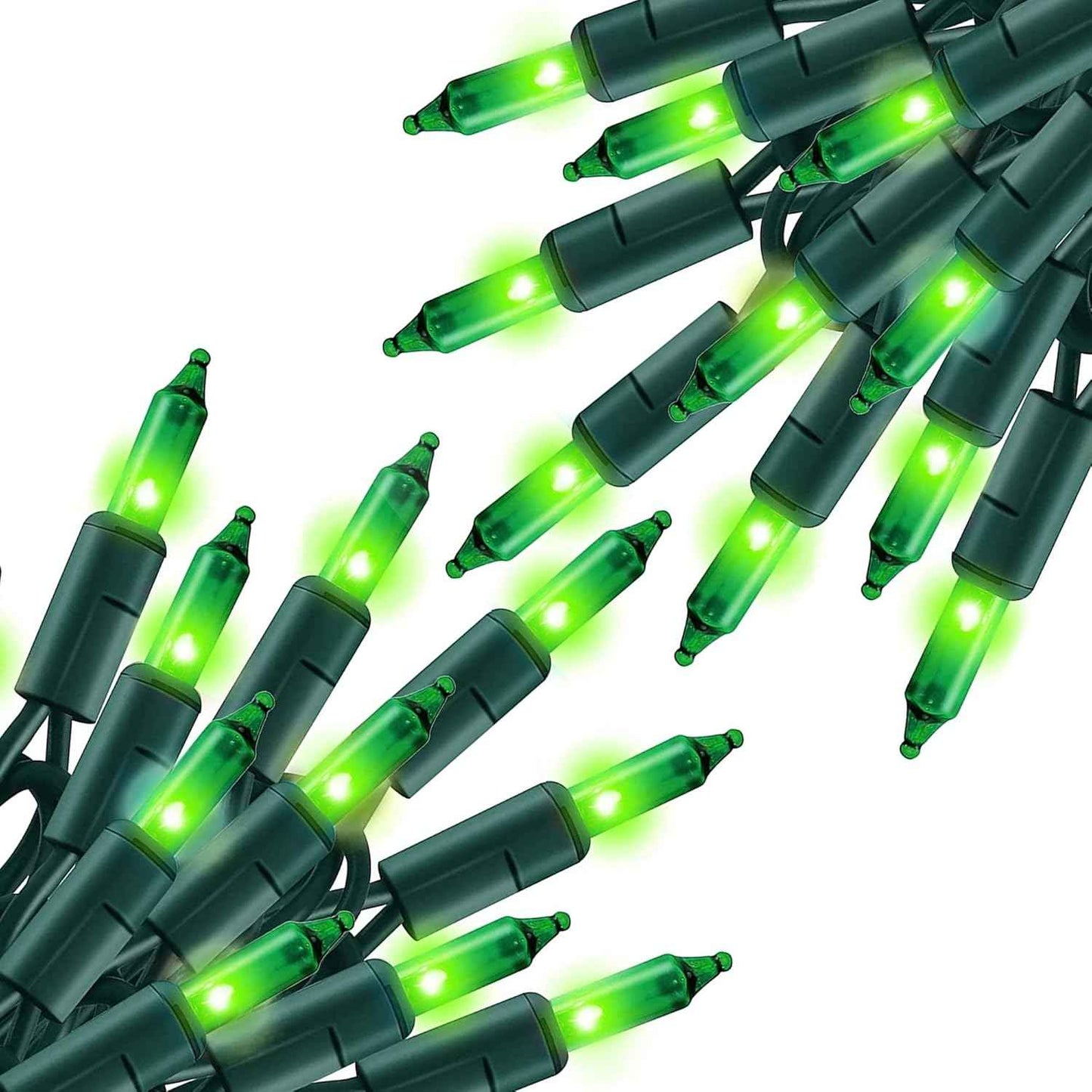 TW SHINE Warm White Christmas Lights Outdoor, 20FT 100 Count Incandescent Christmas Light Indoor, Waterproof Christmas Tree String Lights for Xmas Decorations