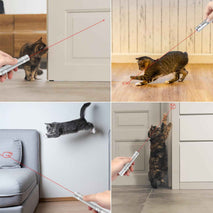 TBTeek Cat Toys, Rechargeable, 3 Light Modes & 5 Fun Patterns, Portable Interactive Kitten Pet Dog Cat Mouse Toy for Fun Chase Play Exercise