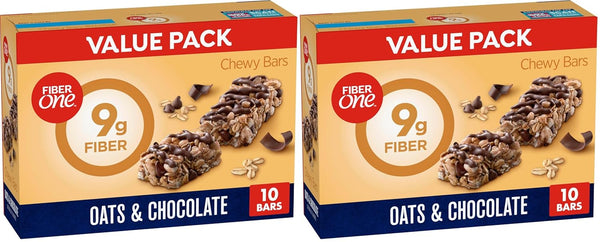 Fiber One Chewy Bars, Oats and Chocolate, Mega Pack, 15 Count, 21.2 oz