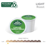 Green Mountain Coffee Roasters Caramel Vanilla Cream Keurig K-Cup pods, 72 Count, Light Roast Coffee