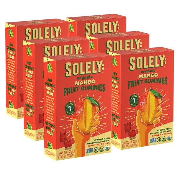 Organic Mango and Guava Whole Fruit Gummies, Non GMO, Vegan, Shelf Stable