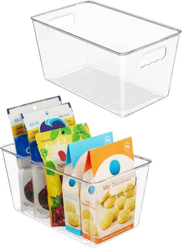 Clear Plastic Storage Bins for Home Organization and Storage