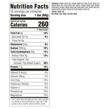 Crunchy Peanut Butter Energy Protein Bars - Made with Organic Oats, Non-GMO - 15 Pack