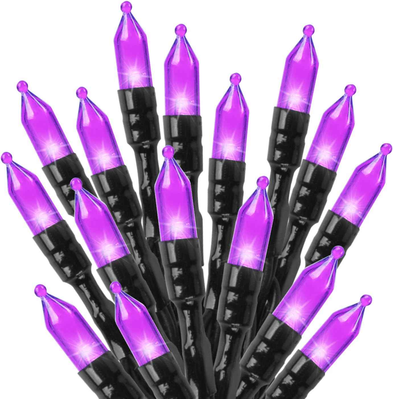 Minetom Pink Mini Christmas Lights - 39 Feet 100 LED Fairy String Lights with 8 Lighting Modes Waterproof Connectable for Indoor Outdoor Xmas Tree Garland Wreath Holiday Valentine's Day Decoration