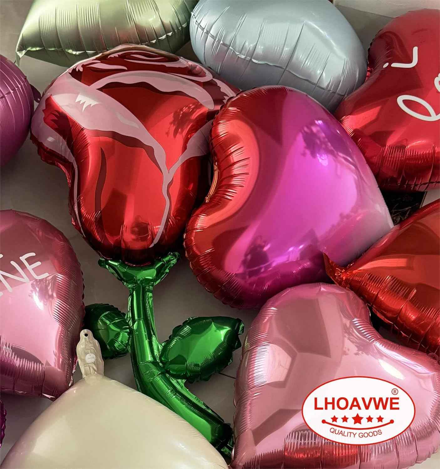 Gradient Pink Heart Shaped balloons Pack of 10,18 Inch Love Valentine Balloons Heart Romantic Balloons For Valentines Day Propose Marriage Wedding Bridal Shower Engagement Party Decorations