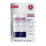 aquaphor moisturizing lip balm pack of 2, 0.17 oz stick, relieves dryness