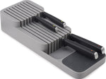 Joseph Joseph DrawerStore Knife Organizer for up to 9 knives, compact gray storage