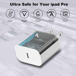 2-pack 20W Apple USB-C wall charger with 6FT USB-C to C cable for iPhone 17/Pro, iPad