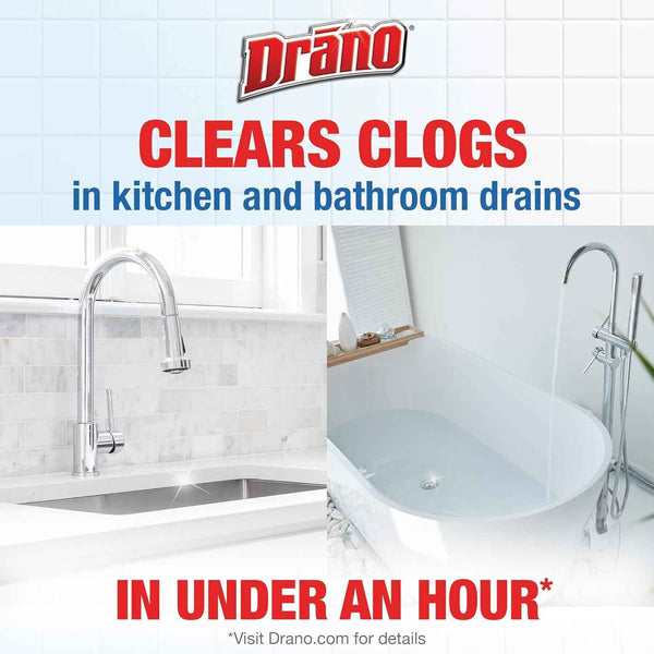 Drano Balance 32 Fl Oz Non-Corrosive Drain Clog Remover and Cleaner for All Pipes and Septic Tanks