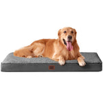 EHEYCIGA Orthopedic Dog Bed for Extra Large Dogs, Grey, 41x27, Removable Washable Cover, Crate Compatible