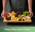 Large 18 inch bamboo cutting board for kitchen use