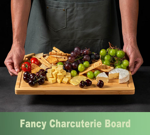 Large 18 inch bamboo cutting board for kitchen use