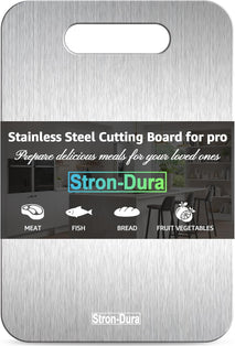 304 Food Grade Stainless Steel Cutting Board for Kitchen and Outdoor Use