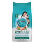 purina one liveclear allergen-reducing cat food with real chicken - 3 lb bag