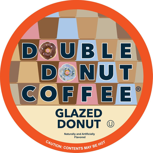 Double Donut Coffee Cappuccino Pods for Keurig K Cups Brewers, 24 Count