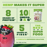 Manitoba Harvest Organic Hemp Plus Flax & Chia Seeds - 7oz - 8g Protein, 5g Fiber and 10g Omega 3 & 6 per 30g Serving - Nutrient-Dense, 3-in-1 Super Seeds Mixture - Vegan, Non-GMO Project Verified