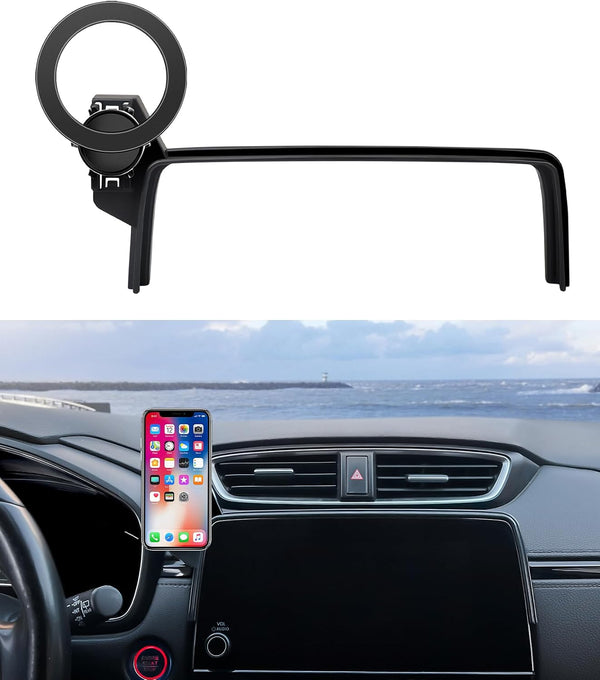 MaserWeller Car Phone Holder for Honda HR-V HRV 2023-2026 Accessories/CR-V CRV 2023 2024 2025 2026 Accessories 7/9-inch Screen Fixed Clip,Phone Mount Compatible with MagSafe, 360° Cell Phone Holder