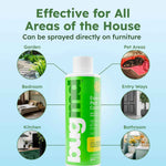 BugMD Ant Killer & Bug Spray Concentrate - Indoor Cockroach and Roach Killer, Spider Spray for Home, Fly and Insect Defense, Essential Oils, Plant-Powered, Eco-Friendly Pest Control - 3.7 Oz