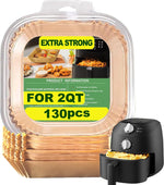 Air Fryer Liners Disposable for CHEFMAN Air Fryer 9 Qt, Power XL Air Fryer Liners, 6 qt 8QT Air Fyrer Liners, 9.5 inch Parchment Paper Liners for 10 Qt 12-Quart Air Fryer Oven