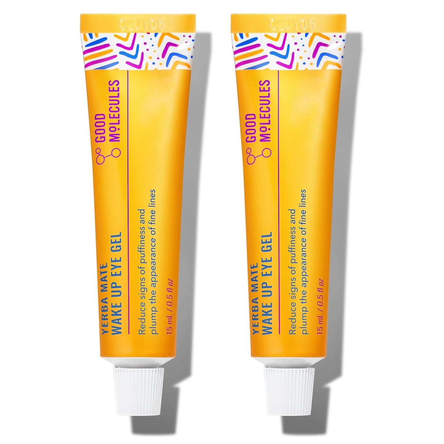Good Molecules Yerba Mate Wake Up Eye Gel - Hydrating Under Eye Gel Cream with Hyaluronic Acid and Caffeine - Target Dark Circles and Puffiness - Skin Care for Face