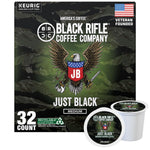 Black Rifle Coffee Company Just Black medium roast K Cups, 50 count, compatible with Keurig machines