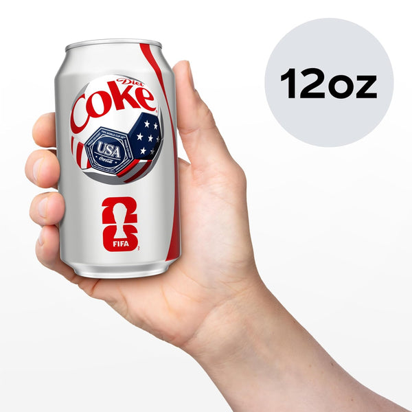 Diet Coke Soda Soft Drinks, 12 fl oz Fridge Pack Cans, 12 Pack - Cola Flavored Diet Soda Soft Drinks