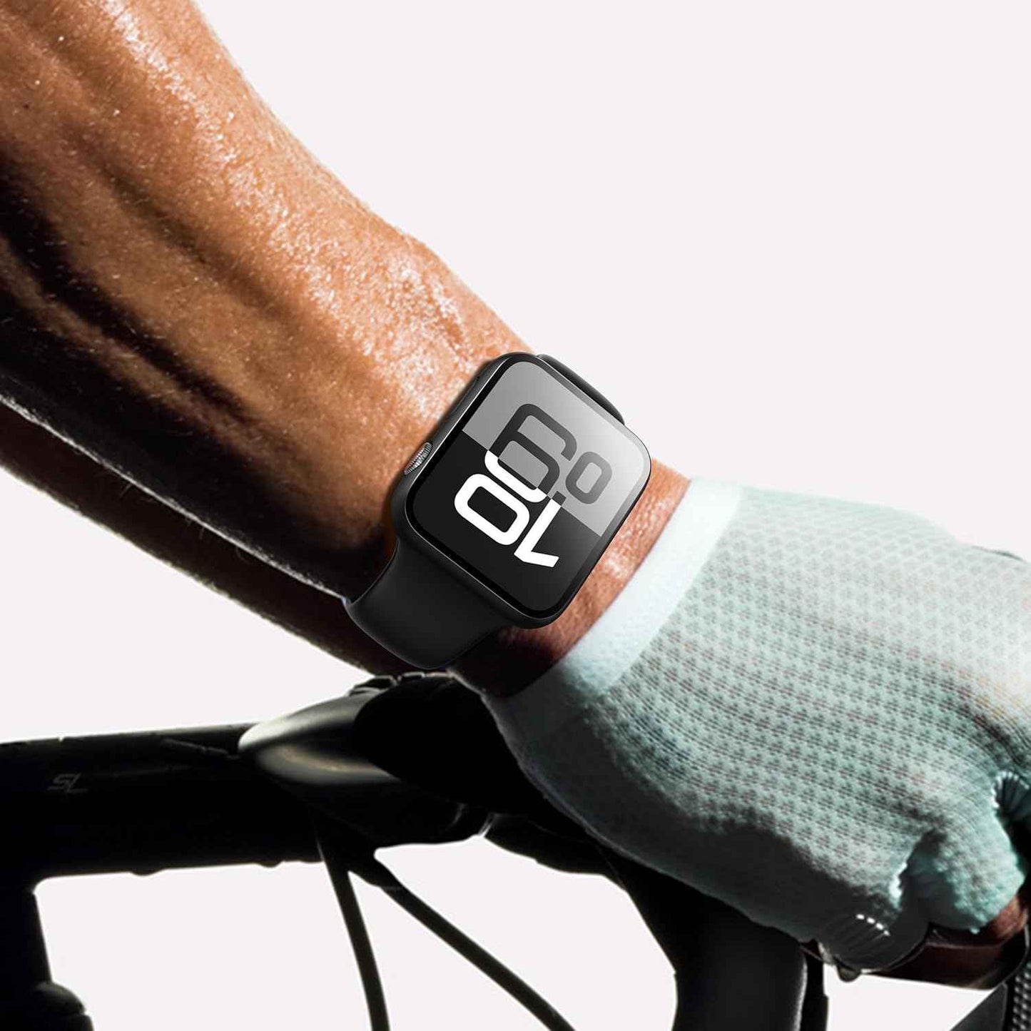 Misxi 2 Pack Tempered Glass Case Compatible for Apple Watch Series 11 (2025) Series 10 46mm, Screen Protector Cover for iWatch, Black