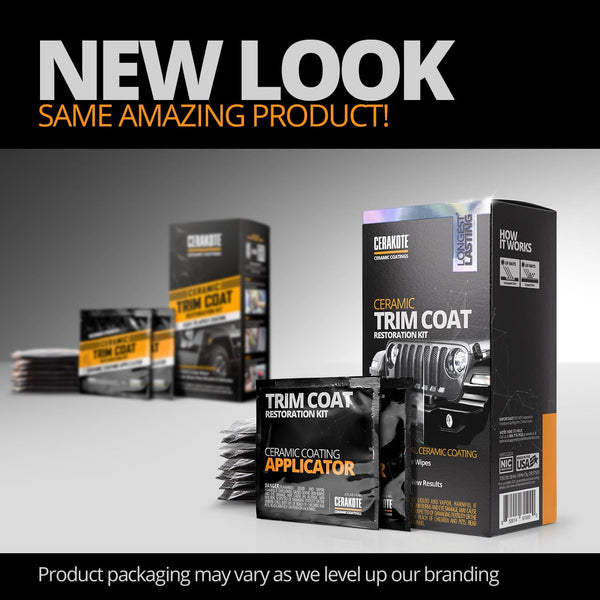 Cerakote Ceramic Trim Coat Kit - Quick Plastic Trim Restorer for Long-Lasting Ceramic Coating Protection