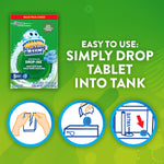 Scrubbing Bubbles Continuous Clean Toilet Drop-Ins, Automatic Blue Toilet Bowl Cleaner, Septic-Safe Tank Tablets Remove Hard Water Minerals & Limescale, Stain & Smell Protection, 5 Count (Pack of 1)
