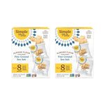 Simple Mills Almond Flour Crackers Snack Packs, Sea Salt, Gluten Free, Flax Seed, Sunflower Seeds, Corn Free, Good for Snacks, 6.5 oz, Pack of 2 (8 Bags per Box)