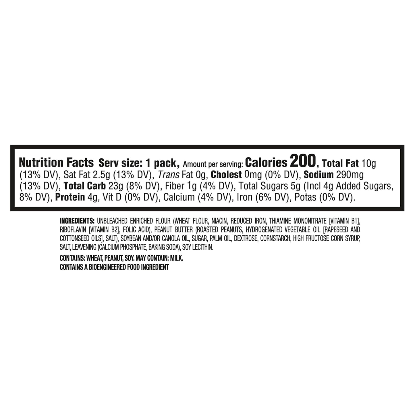 RITZ Peanut Butter Sandwich Crackers, Lunch Snacks, 48 Snack Packs (6 Boxes, 6 Crackers Per Pack)