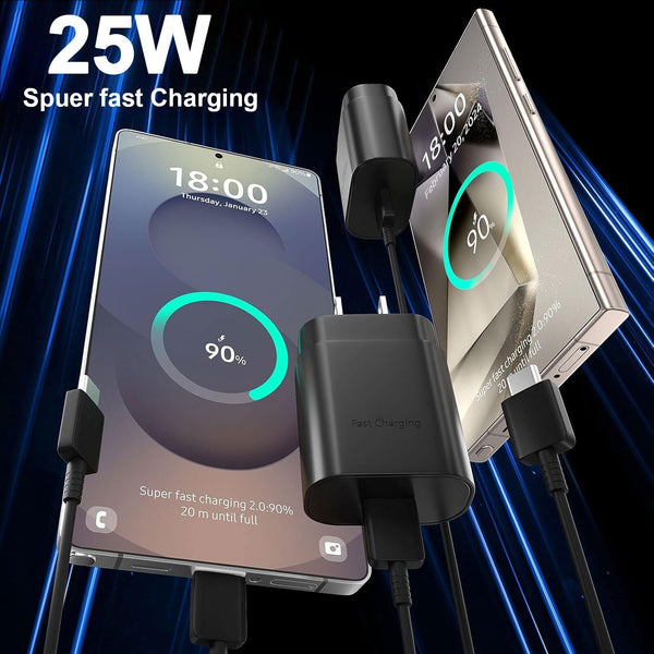 25W USB C Charger for Samsung and Android Devices
