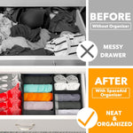 12-pack drawer organizer for nursery, closet, and storage dividers