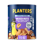 PLANTERS Lightly Salted Mix Nuts - 15 Oz Canister, Plant-Based Protein, Party Snack