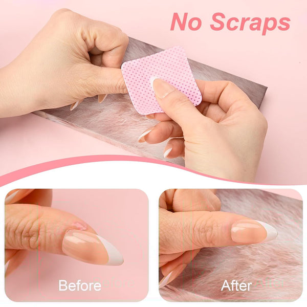 Lint Free Nail Wipes 540PCS Super Absorbent Soft Nail Polish Remover Wipes for Fingernail Eyelash Extension