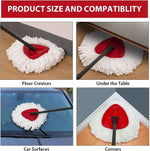 4-pack ocedar easywring spin mop replacement heads for household cleaning