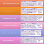 MOSH Variety Pack Keto Protein Bars, High Fiber, Low Carb, Gluten Free, High Protein, 6 Count