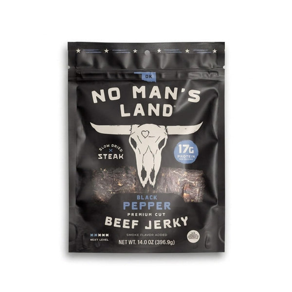 No Man's Land Beef Jerky, Fajita Lime Flavor, 16oz, Pack of 1