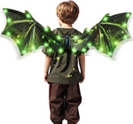 maysida Electric Fairy Wings for Girls, Light Up Moving Butterfly Wings with LED Lights and Music, Toy for Kids as Halloween Valentine Birthday Christmas Party Costume Princess Cosplay Dress Up Gift